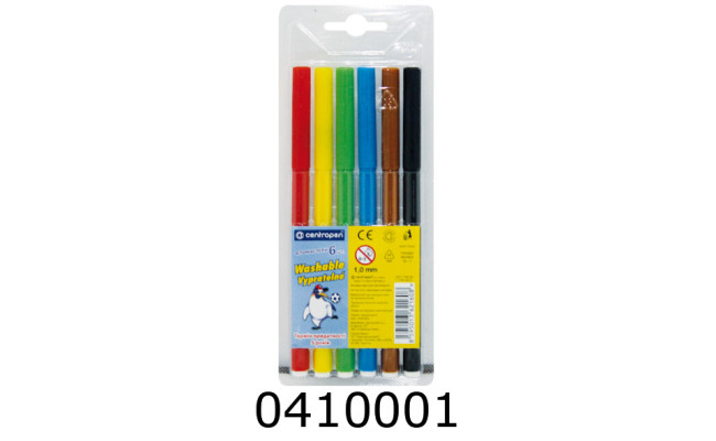 Фломастери Centropen 1.0мм 6 шт. (300) 7790/06 ТП