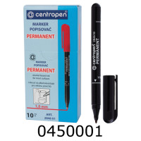 Маркер перм. Centropen 1мм чорний (10/200/1000) 2846/01 Маркер перм. Centropen 1мм чорний (10/200/1000) 2846/01