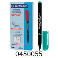 Маркер перм. Centropen 1мм зелений (10) 2846/04 Маркер перм. Centropen 1мм зелений (10) 2846/04