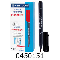 Маркер перм. Centropen 2мм. чорний (10/200/1000) 2836/01 Маркер перм. Centropen 2мм. чорний (10/200/1000) 2836/01