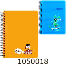 Блокнот на спір. збоку В6 пластик Школярик (36) В6-120-360к