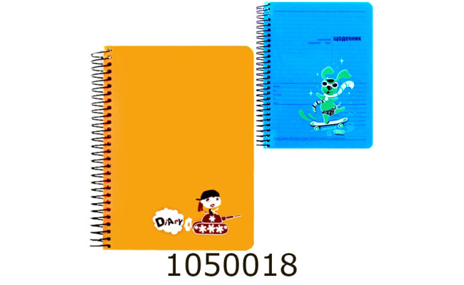 Блокнот на спір. збоку В6 пластик Школярик (36) В6-120-360к
