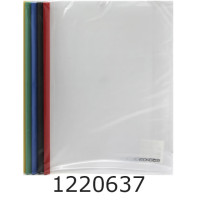 Папка з планкою-затиском пластик А4 Economix 6мм 2-35 арк. асорті (5/175) E31204