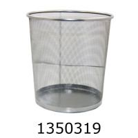 Корзина для паперів Leader метал. срібна кругла PS06/Z014 613410