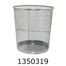 Корзина для паперів Leader метал. срібна кругла PS06/Z014 613410