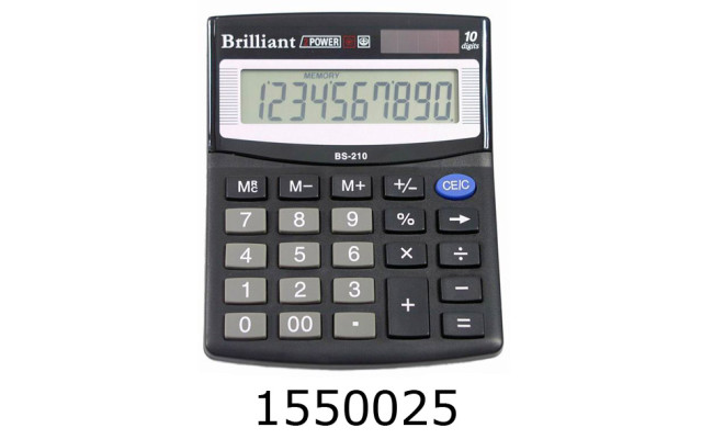 Калькулятор Brilliant BS-210 10 розрядів 8352