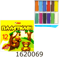 Пластилін Tiki 12 кол. 144г (24) 52115-TK У Пластилін Tiki 12 кол. 144г (24) 52115-TK У
