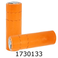 Цінник 26*12мм фігурний помаранч. 500шт. 6м (6/504) А12/2089