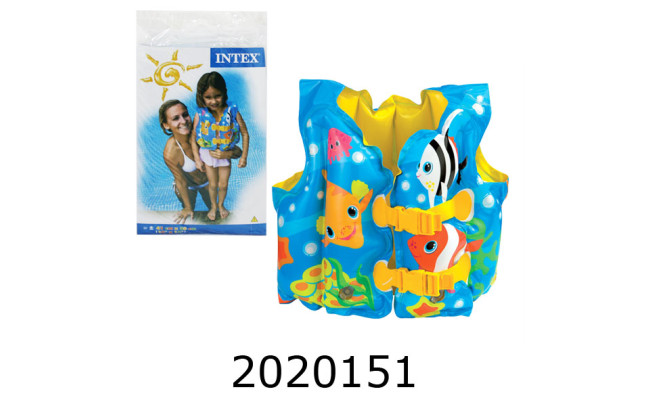 Жилет 3-5 років 41*30см Тропічні приятелі Intex (24) 59661