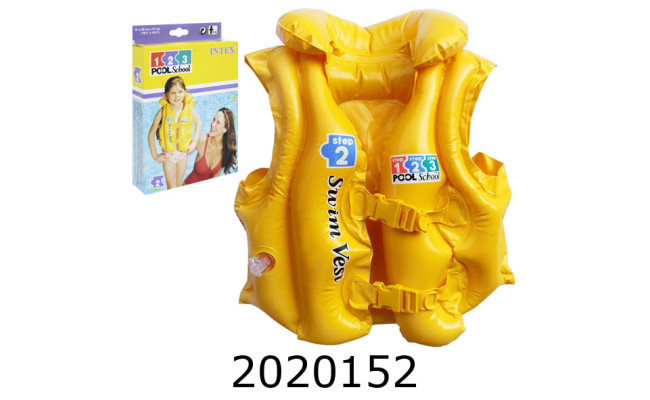 Жилет 3-6 років 50*47см жовтий Intex (24) 58660