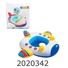 Круг 73*58см для малюків зі спинкою Машинка Intex (24) 59586