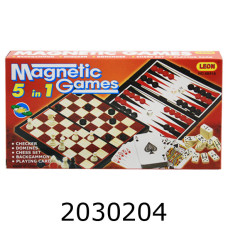 Шахи 5 в 1 магніт в коробці 25*13см (1/24/48) 9841 A