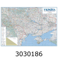 Карта а/ш Україна 11 млн. картон. 108*158см 1009 DK Карта а/ш Україна 11 млн. картон. 108*158см 1009 DK