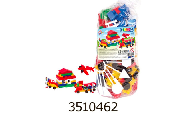 Конструктор Техно 3 130елем. ТехноК *(10) 0519