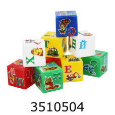 Кубики Абетка Веселка укр. ТехноК *(18) 1806
