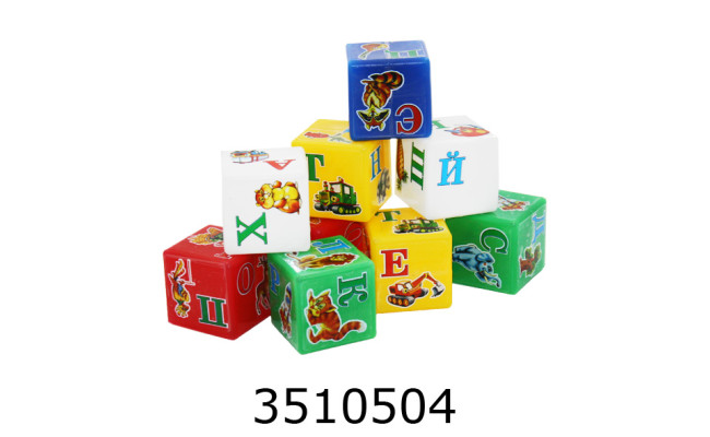 Кубики Абетка Веселка укр. ТехноК *(18) 1806