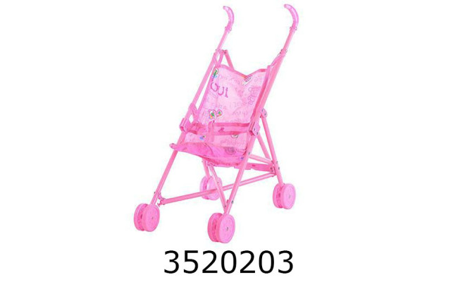 Візочок пластик. для сидячої ляльки неон (18/36) 0881