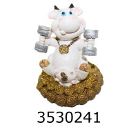 Корова керам. спортсменка на грошах 8см 4 види 1855А (360) 9239-29 н/з