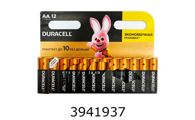 Батарейка Duracell MN1500 LR6/12 блістер ціна за 12шт. (12) AA
