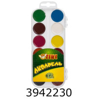 Фарби акв. Tiki 12 кол. пласт. уп. (32) 50112-TK У