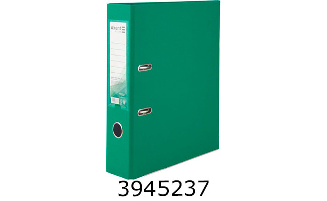 Папка реєстр. А4 75 см одностор. зелена  Axent C  (20) D1714-04C
