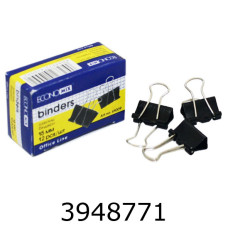 Біндер 15мм Economix чорні ціна за 12шт (12/480) E41009