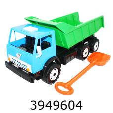 Машинка КамаЗ Х4 Самоскид Супер кольоровий+лопатка  79*285*35см Оріон 559