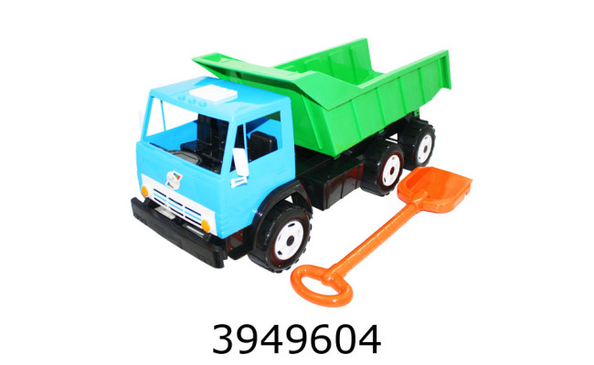 Машинка КамаЗ Х4 Самоскид Супер кольоровий+лопатка  79*285*35см Оріон 559