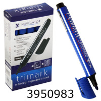 Маркер перм. Navigator Trimark 1-3мм. синій трикутний (10/1000) 73906-NV blue н
