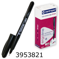 Маркер для СD Centropen Liner 0.6мм чорний (10/200) 4616/01