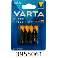 Батарейка Varta Super Heavy Duty R3/4 блістер ціна за 4шт. (12/24) AAA