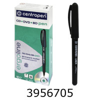 Маркер для СD Centropen Pen 1мм чорний (10) 4606/01