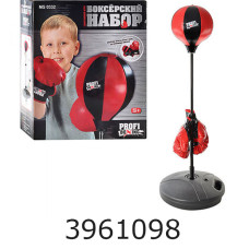 Боксер. набір груша на стійці 80*130см + рукавиці в коробці 44*51*13см (6) MS 0332