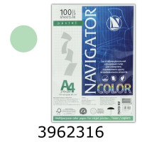 Папір кольор. А4 80г/м2 100 арк. пастель зелений Greеn Navigator (25) 75013-NV