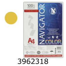 Папір кольор. А4 80г/м2 100 арк. інтенс. золото Gold Navigator (25) 75014-NV/75029