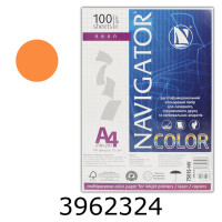 Папір кольор. А4 80г/м2 100 арк. неон. помаранчевий Orangе Navigator (25) 75036-NV