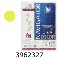 Папір кольор. А4 80г/м2 100 арк. неон. жовтий Yellow Navigator (25) 75033-NV Папір кольор. А4 80г/м2 100 арк. неон. жовтий Yellow Navigator (25) 75033-NV