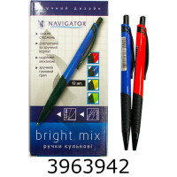 Ручка кульк. авт. Navigator Bright mix синя (12/144/1728) 74007-NV н/з