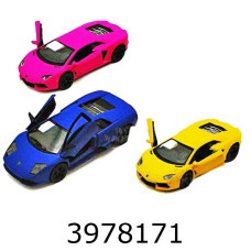 Машинка метал. Kinsmart Lamborghini Matte 3 види 2 кольори (24/96) 5370W