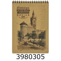Блокнот на спір. зверху А5 80 арк. кл. Графіка крафт асорті (5/90) KF5180K Блокнот на спір. зверху А5 80 арк. кл. Графіка крафт асорті (5/90) KF5180K