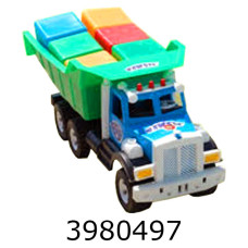 Автомобіль Фарго + кубики великі в сітці 50*21*19см Bamsic (3) 009/5