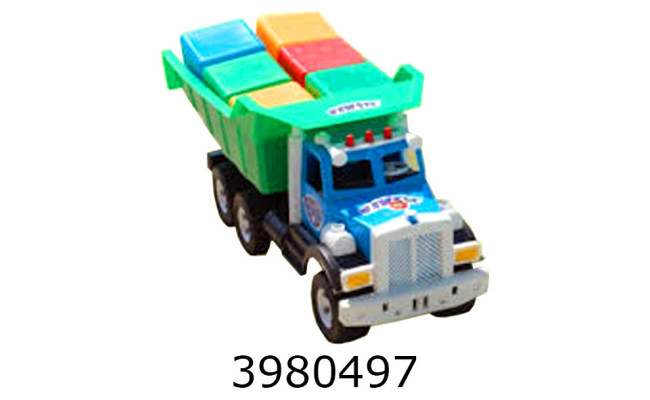 Автомобіль Фарго + кубики великі в сітці 50*21*19см Bamsic (3) 009/5