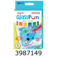 Пастель масляна Amos Glass Fun 6 кол. GF6P (12) GP6Pн/з