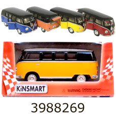 Машинка метал. Volkswagen Classial Bus Black Kinsmart  (24/96) 5376W