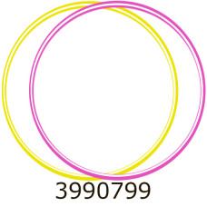 Обруч Веселка 1 мал. полосатий 68см Bamsic (10) 0169