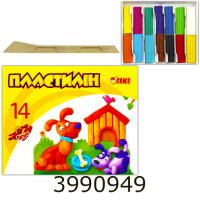 Пластилін Tiki 14 кол. 210г (18) 52134-TK У Пластилін Tiki 14 кол. 210г (18) 52134-TK У
