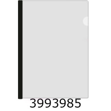 Папка з планкою-затиском пластик А4 Economix 10мм 2-65 арк. чорна (5) E31205-01