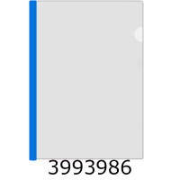 Папка з планкою-затиском пластик А4 Economix 10мм 2-65 арк. синя (5) E31205-02
