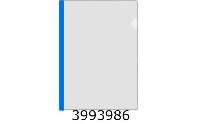 Папка з планкою-затиском пластик А4 Economix 10мм 2-65 арк. синя (5) E31205-02