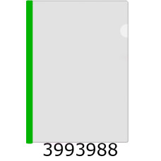 Папка з планкою-затиском пластик А4 Economix 10мм 2-65 арк. зелена (5) E31205-04
